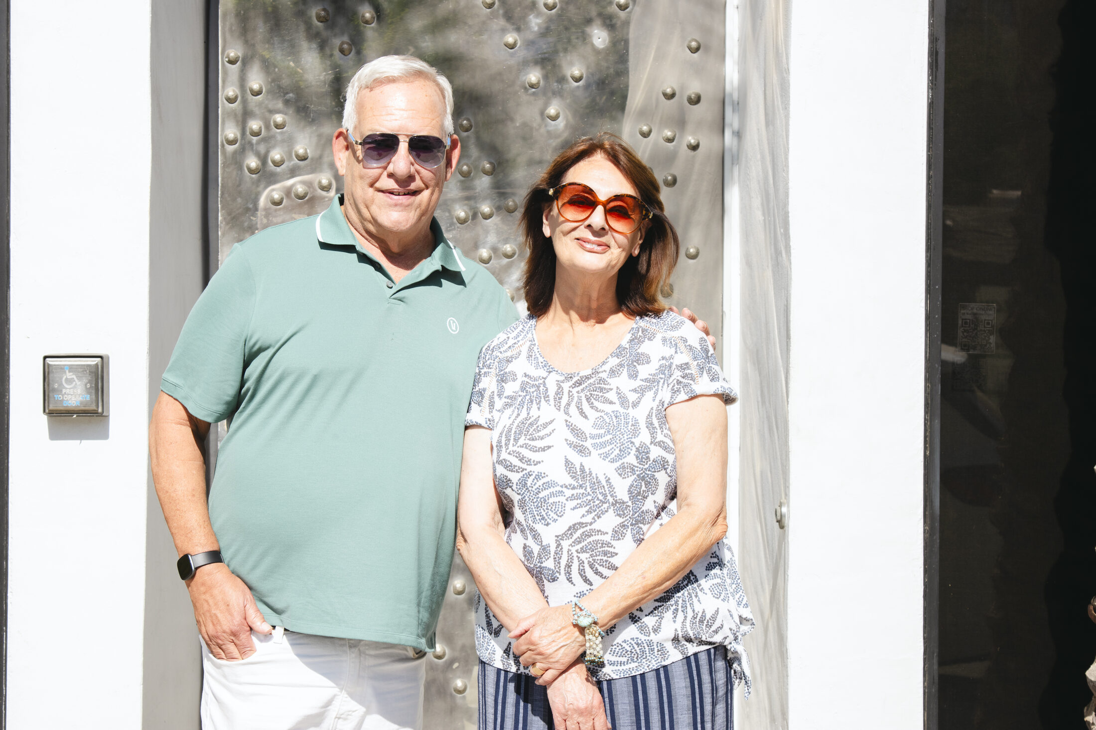 Filmmakers Adele Cygelman and Alan Kraemer at 850 N Palm Canyon